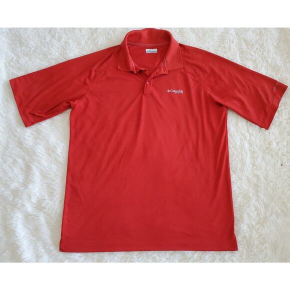 Columbia Shirt Mens XL Orange Omni-Shade PFG Short Sleeve - Picture 1 of 8